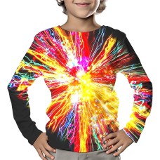 Boys 3D Graphic Tee Shirt Long Sleeve 3D Print Spring Fall Sports Fashion Streetwear Polyester Kids 3-12 Years Crew Neck Outdoor Casual Daily Regular Fit