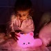 Timer Night Light with Remote Control Nursery Lamp Children's Bedside Gift USB Rechargeable Silicone Tap Cat Night Light