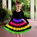 Carnival Girls' 3D Multi Color Dress Long Sleeve 3D Print Spring Fall Sports & Outdoor Daily Holiday Cute Casual Beautiful Kids 3-12 Years Casual Dress A Line Dress Above Knee Polyester