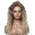 Brown Wigs for Women Blonde Long Light Golden Wigs Ombre Pink Wigs Synthetic Hair Highlighted Hair Dark Roots Wigs 26 Inch