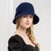 Hats 100% Wool Fedora Hat Floppy Hat Wedding Evening Party Elegant Wedding With Bowknot Cap Headpiece Headwear