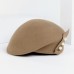 Hats 100% Wool Beret Hat Wedding Evening Party Elegant Wedding With Cap Headpiece Headwear