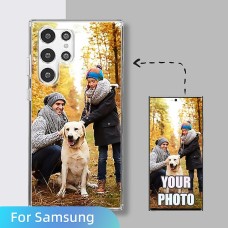 Custom Phone Case for Samsung Galaxy S24 S23 S22 S21 S20 Ultra Plus A54 A34 A14 A73 A53 A33 A23 A13 A72 A52 A42 A32 5G 4G Personalized All Over Print TPU Design New Year Gifts for Parents and Friends