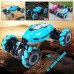 Latest 4WD 1:14 Scale Remote Control Stunt Car 2.4G Wireless RC Drift Car Led Lights Watch Gesture Sensor Rotating Children's Toy Gift