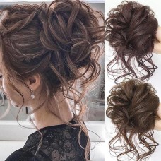 factory wholesale foreign trade synthetic wig bun hair ring messy hair ring elastic ball head comfortable daily