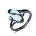 Ring Party Classic Black Blue Chrome Precious Personalized Stylish 1PC