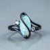 Ring Party Classic Black Blue Chrome Precious Personalized Stylish 1PC