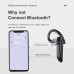 YYK525 Wireless Bluetooth-compatible Earphone Handsfree Business Headset Mini Earbuds Built-in Mic for Car Driving