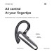 YYK525 Wireless Bluetooth-compatible Earphone Handsfree Business Headset Mini Earbuds Built-in Mic for Car Driving