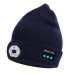 Bluetooth Beanie Hat with Lights Microphones Rechargeable Headlamp Cap Wireless Headphones Gifts for Men Women Dad Teen