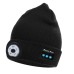 Bluetooth Beanie Hat with Lights Microphones Rechargeable Headlamp Cap Wireless Headphones Gifts for Men Women Dad Teen