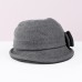 Hats Wool / Cotton Bowler / Cloche Hat Bucket Hat Floppy Hat Wedding Casual Elegant Retro With Bowknot Splicing Headpiece Headwear