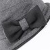 Hats Wool / Cotton Bowler / Cloche Hat Bucket Hat Floppy Hat Wedding Casual Elegant Retro With Bowknot Splicing Headpiece Headwear