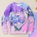 Girls' 3D Unicorn Sweatshirt & Sweatpants Set Pink Long Sleeve 3D Printing Spring Fall Active Fashion Cute Polyester Kids 3-12 Years Crew Neck Outdoor Street Date Regular Fit