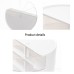 1/2/3/4PC Desktop Multifunctional Semi-Circular Storage Box Plastic Debris Office Cosmetics Sorting Box Rotatable Sorting Storage Box