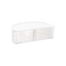 1/2/3/4PC Desktop Multifunctional Semi-Circular Storage Box Plastic Debris Office Cosmetics Sorting Box Rotatable Sorting Storage Box