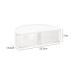 1/2/3/4PC Desktop Multifunctional Semi-Circular Storage Box Plastic Debris Office Cosmetics Sorting Box Rotatable Sorting Storage Box