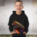 Boys 3D Graphic Animal Dinosaur Hoodie Long Sleeve 3D Print Summer Spring Fall Fashion Streetwear Cool Polyester Kids 3-12 Years Outdoor Casual Daily Regular Fit