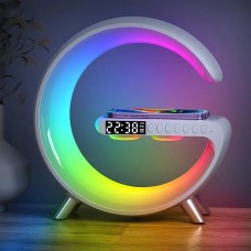 Multifunctional Bluetooth Speaker Colorful Atmosphere Light Wireless Charging and Clock All-in-one Machine