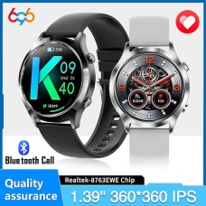 696 Y29 Smart Watch 1.39 inch Smartwatch Fitness Running Watch Bluetooth Pedometer Call Reminder Sleep Tracker Compatible with Android iOS Men Hands-Free Calls Message Reminder IP 67 45mm Watch Case