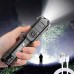 Super Bright ABS Strong Light Focusing Led Flashlight Outdoor Portable Home Built-in Battery Rechargeable Multi-function Torch