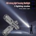 Super Bright ABS Strong Light Focusing Led Flashlight Outdoor Portable Home Built-in Battery Rechargeable Multi-function Torch