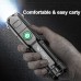 Super Bright ABS Strong Light Focusing Led Flashlight Outdoor Portable Home Built-in Battery Rechargeable Multi-function Torch