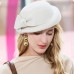 Elegant Fashion 100% Wool Hats with Smooth / Solid 1pc Party / Evening / Casual Headpiece Christmas/ Special Occasion / Office & Career / Graduation / Congratulations / Anniversary / Back To School /