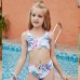 Kids Girls' Swimsuit School Graphic Active Bathing Suits 7-13 Years Summer Blue