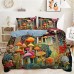 100% Cotton Duvet Cover Mushroom Forest Mexican Folk Art PatternDuvet Cover Set Soft 3-Piece Luxury Bedding Set Home Decor Gift