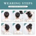 Messy Hair Bun Hair Wavy Curly Scrunchies Ponytail Extension Synthetic Extension Chignon for Women Updo Daily 1PCS