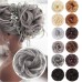 Messy Hair Bun Hair Wavy Curly Scrunchies Ponytail Extension Synthetic Extension Chignon for Women Updo Daily 1PCS