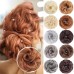 Messy Hair Bun Hair Wavy Curly Scrunchies Ponytail Extension Synthetic Extension Chignon for Women Updo Daily 1PCS