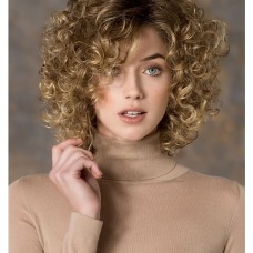 Blonde Wigs for Women Synthetic Wig Curly Curly Side Part Wig Blonde Short Blonde Synthetic Hair Women's Fashion Blonde