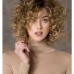 Blonde Wigs for Women Synthetic Wig Curly Curly Side Part Wig Blonde Short Blonde Synthetic Hair Women's Fashion Blonde