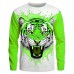 Boys 3D Tiger Tee Shirt Long Sleeve 3D Print Spring Fall Sports Fashion Streetwear Polyester Kids 3-12 Years Crew Neck Outdoor Casual Daily Regular Fit