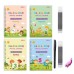 4 Books + 1 Pen + 5/10 Refills + 1 Pen Grip, Children's Copybook,Kids Practice Book, Magic Word Book,Early Education Workbook For Children Christmas, Thanksgiving Day Gift