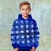 Kids Boys Hoodie Long Sleeve 3D Print Gradient Pocket Green Blue Purple Children Tops Fall Spring Active Fashion Daily Daily Indoor Outdoor Regular Fit 3-13 Years / Sports