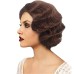 Short Black 1920s Wig for Women Gatsby roaring 20s Finger Wave Party Wig Synthetic Full Vintage Wigs for Womens Lady Cosplay Costume Fancy Dress 1920 Flapper Wig