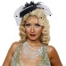 Short Black 1920s Wig for Women Gatsby roaring 20s Finger Wave Party Wig Synthetic Full Vintage Wigs for Womens Lady Cosplay Costume Fancy Dress 1920 Flapper Wig