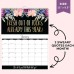 2024 Calendar, Wall Calendar for Tired-Ass Women, F*ck It Funny Novelty Monthly Calendar, Flower Calendar Memo, Handmade Home Office Hanging Calendar, Gag Gift for Halloween Christma