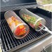 Rolling Grill Basket - SUS304 Stainless Steel Barbecue Cooking Grill Grate - Outdoor Round BBQ Campfire Grill Grid - Camping Picnic Cookware