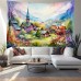 Painting Countryside Hanging Tapestry Wall Art Large Tapestry Mural Decor Photograph Backdrop Blanket Curtain Home Bedroom Living Room Decoration