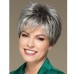 Short Dark Brown Mixed Blonde Highlight Pixie Cut Wigs with Bangs Synthetic Layered Wigs for Women Natural Hair Replacement Wigs