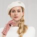 Hats 100% Wool Beret Hat Floppy Hat Casual Daily Wear Cute Casual With Pearls Crystals Headpiece Headwear