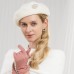 Hats 100% Wool Beret Hat Floppy Hat Casual Daily Wear Cute Casual With Pearls Crystals Headpiece Headwear