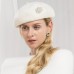 Hats 100% Wool Beret Hat Floppy Hat Casual Daily Wear Cute Casual With Pearls Crystals Headpiece Headwear