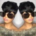 Pixie Cut Wig Human Hair Short Bob Wigs for Black Women Human Hair Glueless Wig None Lace Front Wig with Bangs Layered Full Machine Made Wig 1B Color