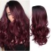 Red Wigs for Women Synthetic Wig Wave Middle Part Long Wig Medium Length Women's Cosplay Party Pink Red Blue Black Ombre Wig