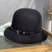 Hats Headwear Polyester Bowler / Cloche Hat Bucket Hat Fedora Hat Casual Holiday Elegant Vintage With Pure Color Splicing Headpiece Headwear